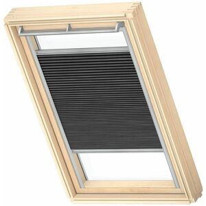 Velux - Store Plissé Occultant Et Isolant (fhc) Original, Cadre Argenté, U04, Noir Charbon - Publicité Velux - Store Plissé Occultant Et Isolant (fhc) Original, Cadre Argenté, U04, Noir Charbon - Publicité
