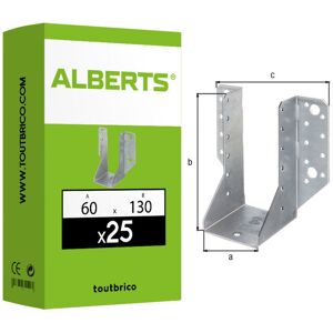 Alberts Balkenschuh - Modèle A - Zincé - Support de Poutre - Quincaillerie - Publicité Alberts Balkenschuh - Modèle A - Zincé - Support de Poutre - Quincaillerie - Publicité