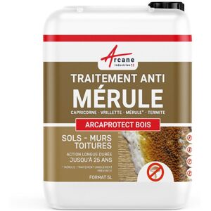 Arcane Industries - Traitement mérule, produit extérieur, intérieur - 5 l - Publicité Arcane Industries - Traitement mérule, produit extérieur, intérieur - 5 l - Publicité