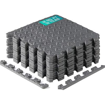 ALVIOR Tapis Puzzle En Eva - Dalles De Sol Interlockables 30 X 30 Cm - Pour Salon Bureau Coin Lecture Garage - 12 Pièces - Publicité ALVIOR Tapis Puzzle En Eva - Dalles De Sol Interlockables 30 X 30 Cm - Pour Salon Bureau Coin Lecture Garage - 12 Pièces - Publicité