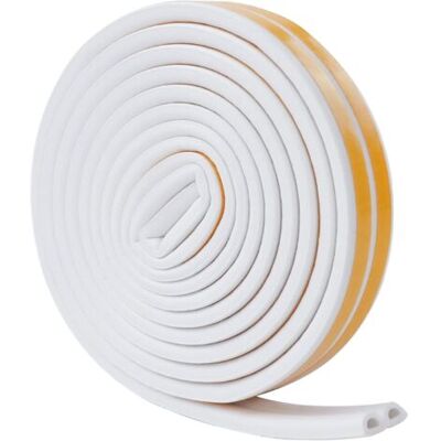 SCORPIO Joint Fenetre D-profil, Joint Porte Isolation Anti Froid Mousse Adhésif Caoutchouc Calfeutrage Joint, Pour Isolante Thermique Phonique Anti Bruit, Preuve De Collision (6m Blanc) - Publicité SCORPIO Joint Fenetre D-profil, Joint Porte Isolation Anti Froid Mousse Adhésif Caoutchouc Calfeutrage Joint, Pour Isolante Thermique Phonique Anti Bruit, Preuve De Collision (6m Blanc) - Publicité