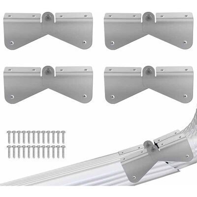 FOGSHIELD Lntyq Lot De 4 Charnières D'Extension De Gouttière, Extension De Bec De Descente, Installation Facile À Faire Soi-même Sur N'Importe Quelle Taille De Bec De Descente Rectangulaire Ou Carré - Publicité FOGSHIELD Lntyq Lot De 4 Charnières D'Extension De Gouttière, Extension De Bec De Descente, Installation Facile À Faire Soi-même Sur N'Importe Quelle Taille De Bec De Descente Rectangulaire Ou Carré - Publicité
