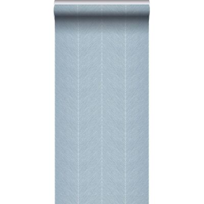 Papier Peint Motif Chevron Bleu Clair - Sanders & Sanders - Publicité Papier Peint Motif Chevron Bleu Clair - Sanders & Sanders - Publicité