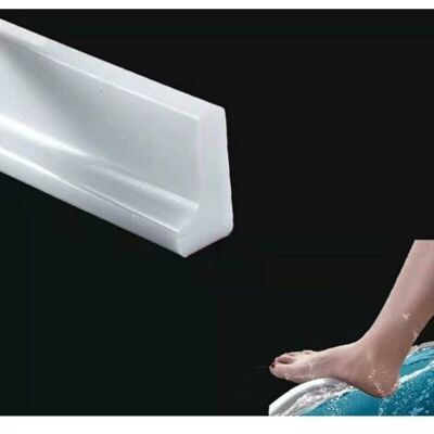 Bunthaus Barrière D'Eau En Silicone Pour Seuil De Douche De 2 M/78 Pouces, Barrière D'Eau Pour Sol De Pièce Humide, Barrage D'Eau De Salle De Bain, Bande D'Étanchéité Pour Douche, Bande De Retenue Pou - Publicité Bunthaus Barrière D'Eau En Silicone Pour Seuil De Douche De 2 M/78 Pouces, Barrière D'Eau Pour Sol De Pièce Humide, Barrage D'Eau De Salle De Bain, Bande D'Étanchéité Pour Douche, Bande De Retenue Pou - Publicité