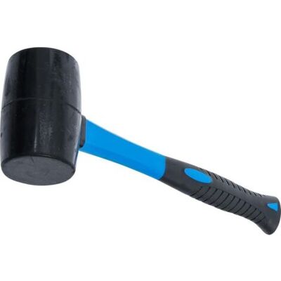 ABYSSE Maillet Caoutchouc Manche En Fibres De Verre Tête Noire 750 G - Publicité ABYSSE Maillet Caoutchouc Manche En Fibres De Verre Tête Noire 750 G - Publicité