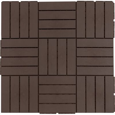 ALLAUVE Dalles Terrasse 30x30 Cm Lot 9 Pièces 0,81 M² Carrelage Clipsable Marron Avec Système Emboîtement Drainage Revêtement Sol Balcon - Publicité ALLAUVE Dalles Terrasse 30x30 Cm Lot 9 Pièces 0,81 M² Carrelage Clipsable Marron Avec Système Emboîtement Drainage Revêtement Sol Balcon - Publicité