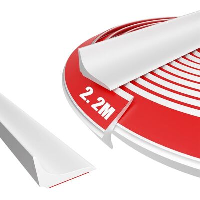 LANGFIT Bande D'Étanchéité En Silicone Autocollante Pour Plan De Travail De Cuisine Et Douche (blanc, 1,5 X 2,5 X 220 Cm) - Publicité LANGFIT Bande D'Étanchéité En Silicone Autocollante Pour Plan De Travail De Cuisine Et Douche (blanc, 1,5 X 2,5 X 220 Cm) - Publicité