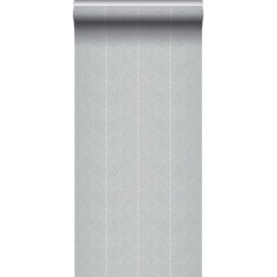 Papier Peint Motif Chevron Gris - Sanders & Sanders - Publicité Papier Peint Motif Chevron Gris - Sanders & Sanders - Publicité