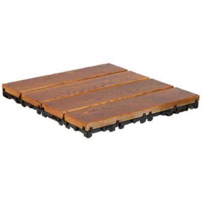 Bunthaus Lame De Terrasse, Dalles En Bois, 30 X 30 Cm, (set De 1) - Publicité Bunthaus Lame De Terrasse, Dalles En Bois, 30 X 30 Cm, (set De 1) - Publicité