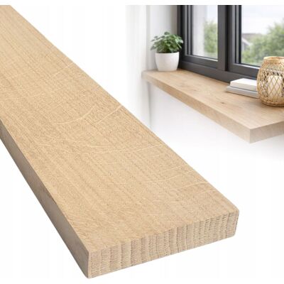DEKORLINE Planche Seuil Bois Chêne Massif, Tablette, Appui Ou Étagère Maison, 120 X 10 X 2 Cm - Publicité DEKORLINE Planche Seuil Bois Chêne Massif, Tablette, Appui Ou Étagère Maison, 120 X 10 X 2 Cm - Publicité