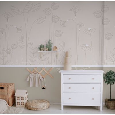 ACTE-DECO Papier Peint Panoramique Mélodie Des Plantes, Beige 375 X 250cm - Publicité ACTE-DECO Papier Peint Panoramique Mélodie Des Plantes, Beige 375 X 250cm - Publicité