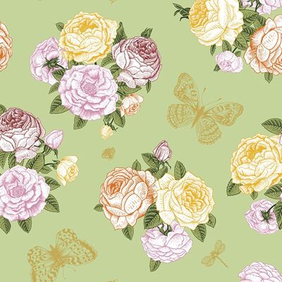 OEM Papier Peint Adhésif, Placage De Meubles, Motif Floral, 40 X 600 Cm, Vert - Publicité OEM Papier Peint Adhésif, Placage De Meubles, Motif Floral, 40 X 600 Cm, Vert - Publicité