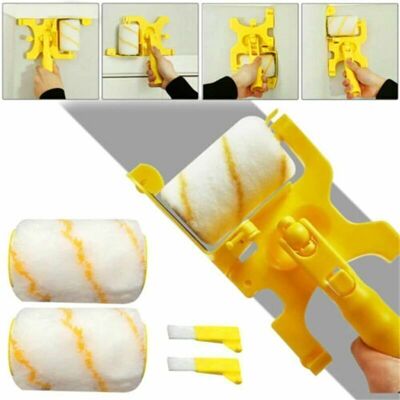 OEM Pinceau Latéral Intégré Rouleau De Peinture Paint Edger Jaune Protection Latérale Pour Plafond Et Mur - Publicité OEM Pinceau Latéral Intégré Rouleau De Peinture Paint Edger Jaune Protection Latérale Pour Plafond Et Mur - Publicité