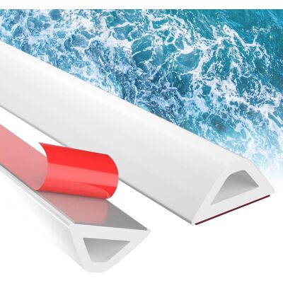 OEM Seuil De Douche Pliable 250 Cm - Barrière Anti-débordement En Silicone, Accessible Fauteuil Roulant, Salle De Bains Et Cuisine, Blanc - Publicité OEM Seuil De Douche Pliable 250 Cm - Barrière Anti-débordement En Silicone, Accessible Fauteuil Roulant, Salle De Bains Et Cuisine, Blanc - Publicité