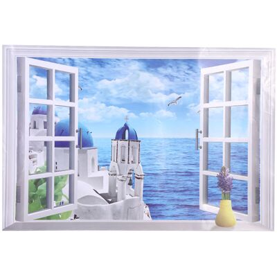 PELTOR Jeffergarden 3d Grand Amovible Plage Mer Fenêtre Paysage Autocollant Mural Auto-adhésif Papier Peint Mer Gée - Publicité PELTOR Jeffergarden 3d Grand Amovible Plage Mer Fenêtre Paysage Autocollant Mural Auto-adhésif Papier Peint Mer Gée - Publicité