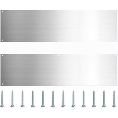 SANS MARQUE Plaques De Seuil De Porte En Acier Inoxydable – Lot De 2 – Résistantes Aux Rayures – Installation Facile Avec Vis – Pour Portes Intérieures Et Extérieures - Publicité SANS MARQUE Plaques De Seuil De Porte En Acier Inoxydable – Lot De 2 – Résistantes Aux Rayures – Installation Facile Avec Vis – Pour Portes Intérieures Et Extérieures - Publicité