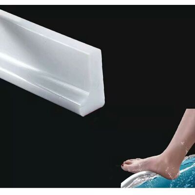 Melissa Barrière D'Eau En Silicone Pour Seuil De Douche De 2 M/78 Pouces, Barrière D'Eau Pour Sol De Pièce Humide, Barrage D'Eau De Salle De Bain, Bande D'Étanchéité Pour Douche, Bande De Retenue Pour Baignoi - Publicité Melissa Barrière D'Eau En Silicone Pour Seuil De Douche De 2 M/78 Pouces, Barrière D'Eau Pour Sol De Pièce Humide, Barrage D'Eau De Salle De Bain, Bande D'Étanchéité Pour Douche, Bande De Retenue Pour Baignoi - Publicité