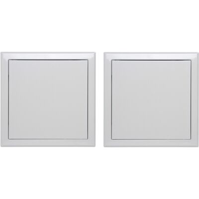 Semin Trappe De Visite Acier - Laquée Blanche 600 X 600 Mm - Plaque De Plâtre, Mur Et Plafond - Ouverture Pousser & Relâcher (lot De 2) - Publicité Semin Trappe De Visite Acier - Laquée Blanche 600 X 600 Mm - Plaque De Plâtre, Mur Et Plafond - Ouverture Pousser & Relâcher (lot De 2) - Publicité
