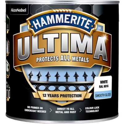 Peinture Hammerite Ultima Smooth Imperméable Antirouille 0.7l - Publicité Peinture Hammerite Ultima Smooth Imperméable Antirouille 0.7l - Publicité