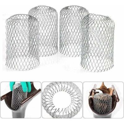 BEAUVIE 4 Filtres De Gouttière En Aluminium Flexible Diamètre 8cm Grille Grillage Stop Feuille Crapaudine Crépine Pare Feuille Cache Gouttière Pour Protéger Gouttière Contre Les Feuilles Toiture - Publicité BEAUVIE 4 Filtres De Gouttière En Aluminium Flexible Diamètre 8cm Grille Grillage Stop Feuille Crapaudine Crépine Pare Feuille Cache Gouttière Pour Protéger Gouttière Contre Les Feuilles Toiture - Publicité