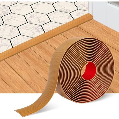 OEM Bandes De Transition Auto-adhésives Pour Sols Stratifiés, 5 Cm De Large, Séparateur Plat, Élégant Motif Grain De Bois (1 Mètre, Marron Clair). Publicité OEM Bandes De Transition Auto-adhésives Pour Sols Stratifiés, 5 Cm De Large, Séparateur Plat, Élégant Motif Grain De Bois (1 Mètre, Marron Clair). Publicité