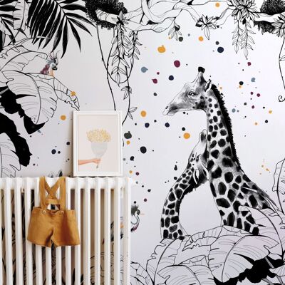 ACTE-DECO Papier Peint Panoramique Scènes Girafes, Noir 510 X 250cm - Publicité ACTE-DECO Papier Peint Panoramique Scènes Girafes, Noir 510 X 250cm - Publicité