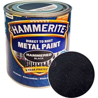Peinture Hammerite Black Hammered Antirouille Rapide 750 Ml - Publicité Peinture Hammerite Black Hammered Antirouille Rapide 750 Ml - Publicité