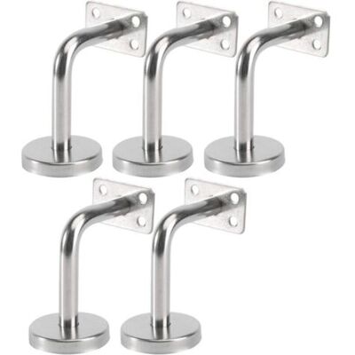 ABYSSE Lot De 5 Support Main Courante Inox - Murale Supports De Main Courante Pour Escalier Exterieur Intérieur, Rampe Escalier Bois, Rail D'Escalier (6x8x5cm/2.7x3.1x2.0in) - Publicité ABYSSE Lot De 5 Support Main Courante Inox - Murale Supports De Main Courante Pour Escalier Exterieur Intérieur, Rampe Escalier Bois, Rail D'Escalier (6x8x5cm/2.7x3.1x2.0in) - Publicité