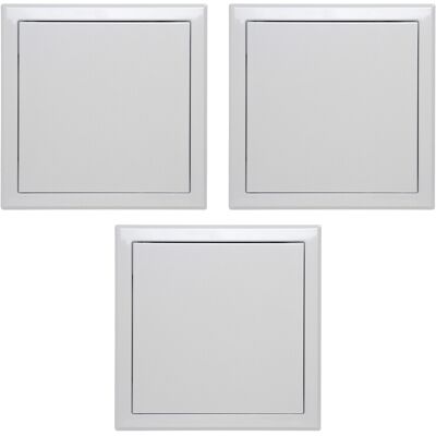 Semin Trappe De Visite Acier - Laquée Blanche 600 X 600 Mm - Plaque De Plâtre, Mur Et Plafond - Ouverture Pousser & Relâcher (lot De 3) - Publicité Semin Trappe De Visite Acier - Laquée Blanche 600 X 600 Mm - Plaque De Plâtre, Mur Et Plafond - Ouverture Pousser & Relâcher (lot De 3) - Publicité