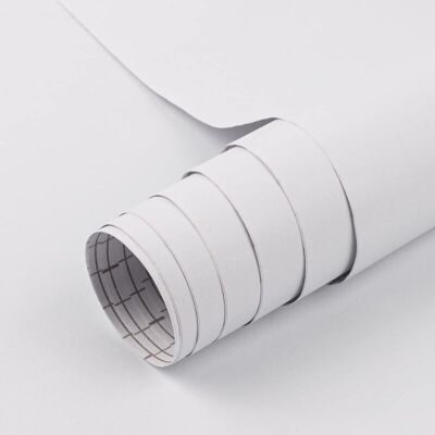 PELTOR Blanc Mat Contact Papier Peel And Stick 45cmx200cm Papier Peint Blanc Solide Texturé Film Vinyle Décoratif Autocollant Pour Comptoir Armoires Rénovation Meubles Décoration Murale Recouvrement - Publicité PELTOR Blanc Mat Contact Papier Peel And Stick 45cmx200cm Papier Peint Blanc Solide Texturé Film Vinyle Décoratif Autocollant Pour Comptoir Armoires Rénovation Meubles Décoration Murale Recouvrement - Publicité