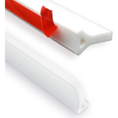 IRISFR 2 M Barrage Deau Seuil De Silicone, Barrière De Douche Pliable, Bande De Retenue Deau Pour Seuil De Porte De Salle De Bain Avec Séparation À Sec De Colle (blanc) - Publicité IRISFR 2 M Barrage Deau Seuil De Silicone, Barrière De Douche Pliable, Bande De Retenue Deau Pour Seuil De Porte De Salle De Bain Avec Séparation À Sec De Colle (blanc) - Publicité
