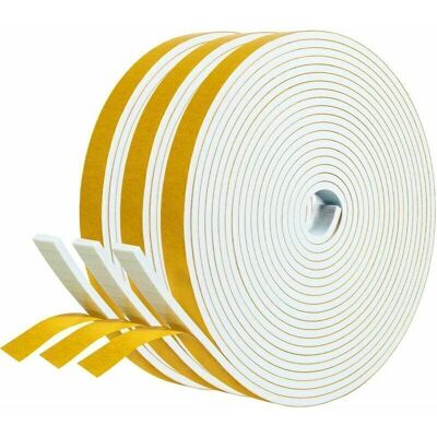 OEM Joint Adhésif Porte Entree Fenetre 3 Rouleaux 12mm X 3mm X 5m Joint Isolation En Mousse Caoutchouc Joint Antichoc Contre Courants D'Air Protection Meuble Mur Poignée -mousse Blanc Film Jaune - Publicité OEM Joint Adhésif Porte Entree Fenetre 3 Rouleaux 12mm X 3mm X 5m Joint Isolation En Mousse Caoutchouc Joint Antichoc Contre Courants D'Air Protection Meuble Mur Poignée -mousse Blanc Film Jaune - Publicité