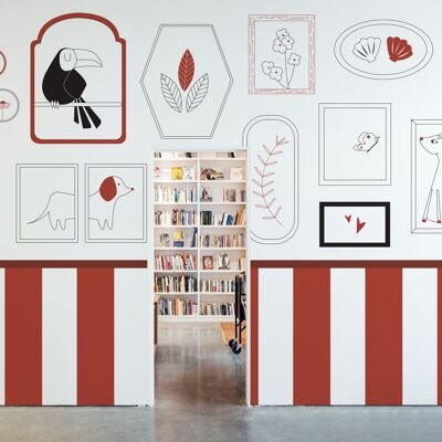 ACTE-DECO Papier Peint Panoramique Petits Explorateurs, Rouge 525 X 250cm - Publicité ACTE-DECO Papier Peint Panoramique Petits Explorateurs, Rouge 525 X 250cm - Publicité