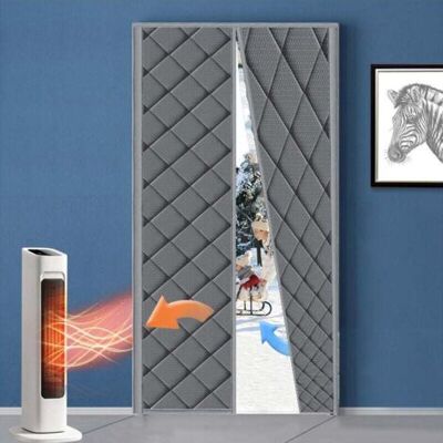 ABYSSE Rideau De Porte D'Hiver À Isolation Thermique 90x210 Cm, Gris, Résistant Au Froid, Bloquant La Lumière, Insonorisant, Pour Les Balcons, Les Salles De Séjour, Les Caves - Publicité ABYSSE Rideau De Porte D'Hiver À Isolation Thermique 90x210 Cm, Gris, Résistant Au Froid, Bloquant La Lumière, Insonorisant, Pour Les Balcons, Les Salles De Séjour, Les Caves - Publicité