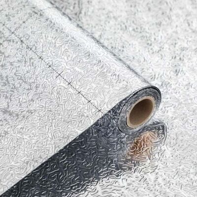 ABYSSE Papier Peint Aluminium 40cm X 300m Argenté Papier Peint Adhesif Cuisine Imperméable Pour Cuisine Dosseret De Comptoir Armoire Résistant À L'Huile Autocollants Décoratifs Papier Vinyle Adhes - Publicité ABYSSE Papier Peint Aluminium 40cm X 300m Argenté Papier Peint Adhesif Cuisine Imperméable Pour Cuisine Dosseret De Comptoir Armoire Résistant À L'Huile Autocollants Décoratifs Papier Vinyle Adhes - Publicité