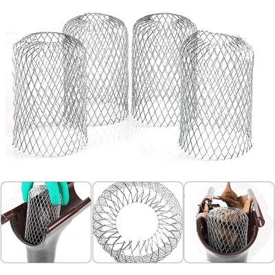 ALVIOR Filtre De Gouttière - Grille De Protection En Aluminium - Pour Tuyau De Descente - Ajustable 2 À 4 Pouces - 4 Pièces - Publicité ALVIOR Filtre De Gouttière - Grille De Protection En Aluminium - Pour Tuyau De Descente - Ajustable 2 À 4 Pouces - 4 Pièces - Publicité