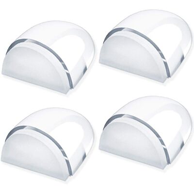 Generic Lot De 4 Arrêts Et Butées De Porte Transparentes Stop-porte Adhésif Au Sol Et Parquet, Butoirs De Porte Protection De Portes Et Murs - Publicité Generic Lot De 4 Arrêts Et Butées De Porte Transparentes Stop-porte Adhésif Au Sol Et Parquet, Butoirs De Porte Protection De Portes Et Murs - Publicité