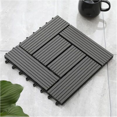 OEM Dalles De Sol En Composite Bois-plastique Gris, Mosaïque Anticorrosion, Revêtement De Sol Extérieur En Plastique Composite Bois-plastique Imperméable, Dalles Emboîtables En Bois 30 X 30 Cm - Publicité OEM Dalles De Sol En Composite Bois-plastique Gris, Mosaïque Anticorrosion, Revêtement De Sol Extérieur En Plastique Composite Bois-plastique Imperméable, Dalles Emboîtables En Bois 30 X 30 Cm - Publicité