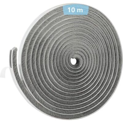 OEM Joint Brosse Porte 10m X 9mm X 9mm Gris - Isolation Phonique Porte & Fenêtre, Adhésif, Joint Brosse Coulissante, Moustiquaire - Publicité OEM Joint Brosse Porte 10m X 9mm X 9mm Gris - Isolation Phonique Porte & Fenêtre, Adhésif, Joint Brosse Coulissante, Moustiquaire - Publicité