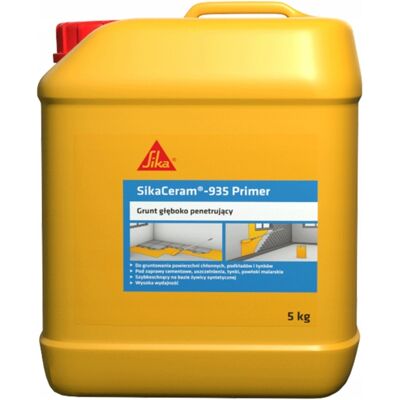 Sika – Primaire Pour Murs 5l Prêt À L'Emploi – Faible Émission – Améliore L'Adhérence Des Colles À Carrelage – Pour Supports Cimentaires - Publicité Sika – Primaire Pour Murs 5l Prêt À L'Emploi – Faible Émission – Améliore L'Adhérence Des Colles À Carrelage – Pour Supports Cimentaires - Publicité