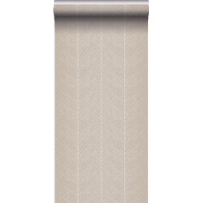 Papier Peint Motif Chevron Taupe - Sanders & Sanders - Publicité Papier Peint Motif Chevron Taupe - Sanders & Sanders - Publicité