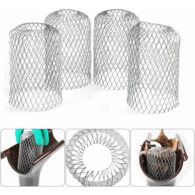 ETNZEBC 4 Filtres De Gouttière En Aluminium Flexible Diamètre 8cm Grille Grillage Stop Feuille Crapaudine Crépine Pare Feuille Cache Gouttière Pour Protéger Gouttière Contre Les Feuilles Toiture - Publicité ETNZEBC 4 Filtres De Gouttière En Aluminium Flexible Diamètre 8cm Grille Grillage Stop Feuille Crapaudine Crépine Pare Feuille Cache Gouttière Pour Protéger Gouttière Contre Les Feuilles Toiture - Publicité