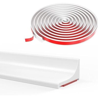 OEM Barre De Seuil De Douche En Silicone, Joint De Douche, Bord De Douche À L'Italienne, Barrière De Douche Anti-débordement, Convient Pour Salles De Bains, Douches Et Cuisines (blanc, 100 Cm) - Publicité OEM Barre De Seuil De Douche En Silicone, Joint De Douche, Bord De Douche À L'Italienne, Barrière De Douche Anti-débordement, Convient Pour Salles De Bains, Douches Et Cuisines (blanc, 100 Cm) - Publicité