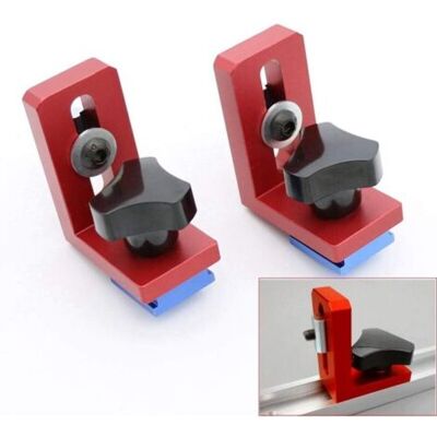 ABYSSE Lot De 2 Supports Coulissants En T Pour Outils De Menuiserie En Aluminium - Publicité ABYSSE Lot De 2 Supports Coulissants En T Pour Outils De Menuiserie En Aluminium - Publicité