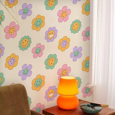 OEM Rouleau De Papier Peint Autocollant À Motif De Fleurs Colorées 100 Cm X 40 Cm - Publicité OEM Rouleau De Papier Peint Autocollant À Motif De Fleurs Colorées 100 Cm X 40 Cm - Publicité