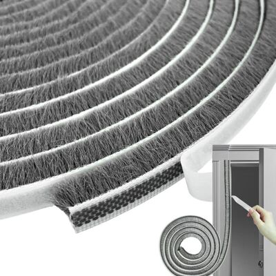Scotch Joint Brosse Porte Coulissante,9x5 Joint Porte Adhésif, Bande De Brosse Autocollante Anti-poussière Convient Pour L'Isolation La Protection Contre Le Vent - Publicité Scotch Joint Brosse Porte Coulissante,9x5 Joint Porte Adhésif, Bande De Brosse Autocollante Anti-poussière Convient Pour L'Isolation La Protection Contre Le Vent - Publicité