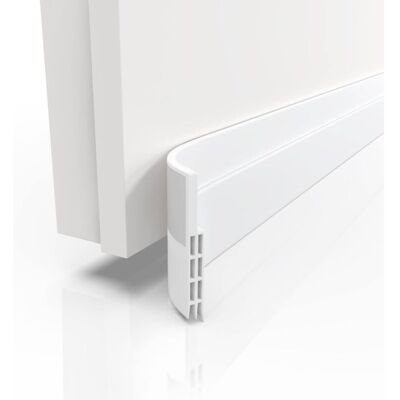 IRISFR Door Bottom Insulation 100 Cm White - Extra Strong Adhesive Door Insulation - Maximum Cold Insulation Door Draught Excluder - Anti Noise Door Bottom - Publicité IRISFR Door Bottom Insulation 100 Cm White - Extra Strong Adhesive Door Insulation - Maximum Cold Insulation Door Draught Excluder - Anti Noise Door Bottom - Publicité