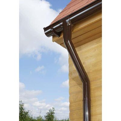 OEM Jeu De Gouttières Rg 75 Brun - Pour 2 Pans Toit Jusqu'à 3 M Chacun - Publicité OEM Jeu De Gouttières Rg 75 Brun - Pour 2 Pans Toit Jusqu'à 3 M Chacun - Publicité