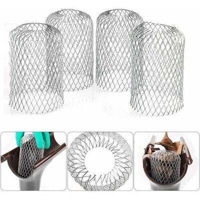 WEMAKMAK Lot De 4 Filtres De Gouttière En Aluminium Flexible 8cm – Grille Anti-feuilles Résistante Aux Intempéries – Installation Facile Sans Outil - Publicité WEMAKMAK Lot De 4 Filtres De Gouttière En Aluminium Flexible 8cm – Grille Anti-feuilles Résistante Aux Intempéries – Installation Facile Sans Outil - Publicité