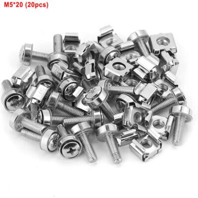 OEM Kit De 20 Vis Et Écrous Cage Pour Baies De Brassage (m520) - Publicité OEM Kit De 20 Vis Et Écrous Cage Pour Baies De Brassage (m520) - Publicité